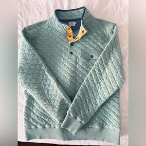 Faherty Quilted Baja Henley Pullover Men’s Large
